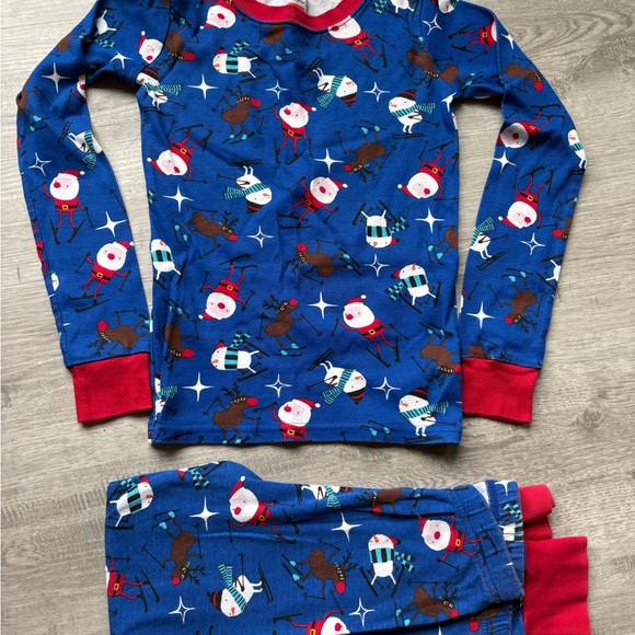 The Children's Place Blue Pajama Set with Red Accents - Picture 2 of 5